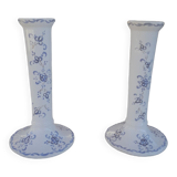 Earthenware candlesticks from Moustiers