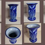 Vase grès décor bleu Marcel Schmitter Betchdorff