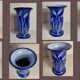 Blue-decorated stoneware vase Marcel Schmitter Betchdorff