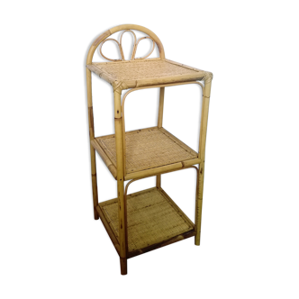 Rattan shelf