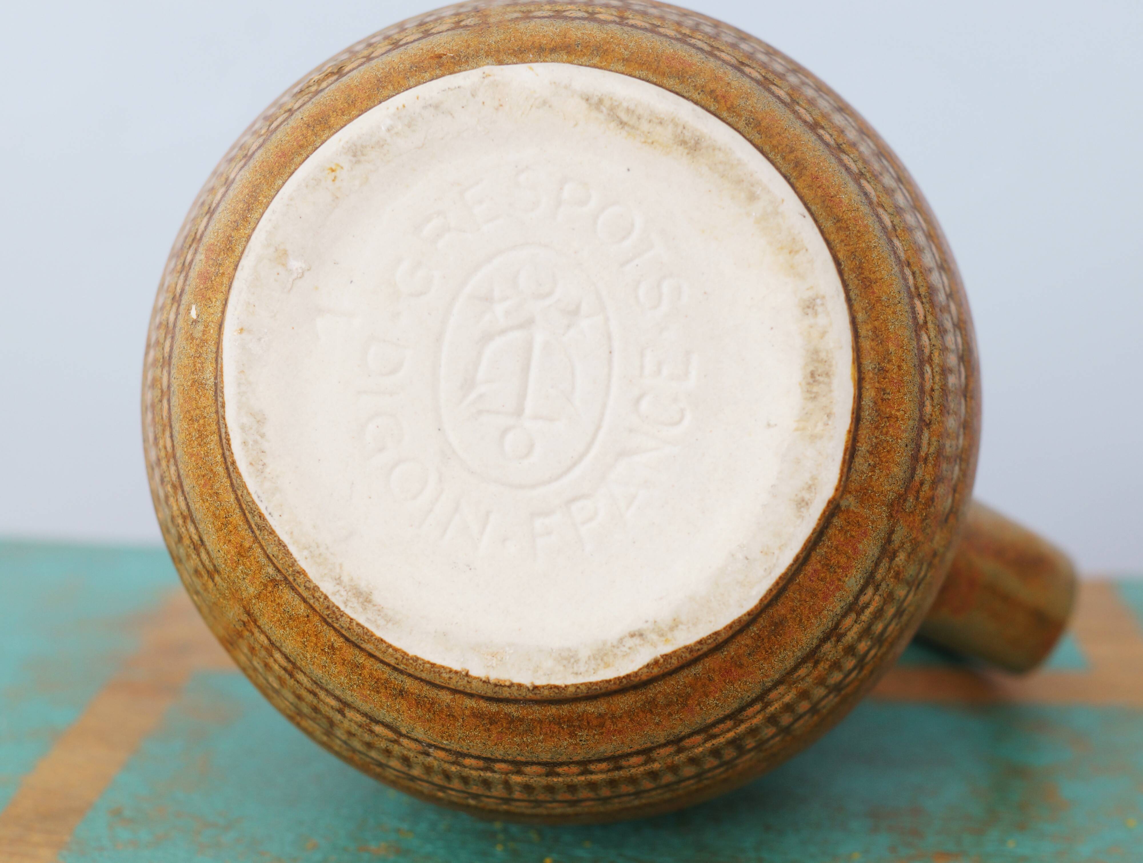 Digoin sandstone jug or vase, vintage