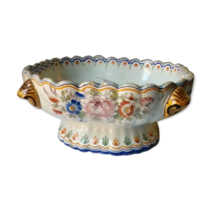 Coupe en faience de nevers - papillon