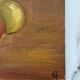 Still life oil on cardboard canvas