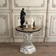 Marbre, albâtre et onyx, table d’appoint vers 1900