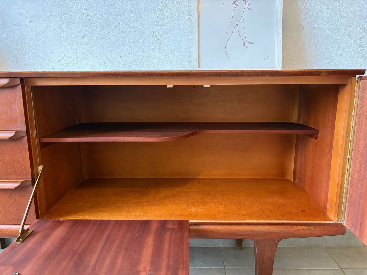 Vintage Scandinavian teak sideboard