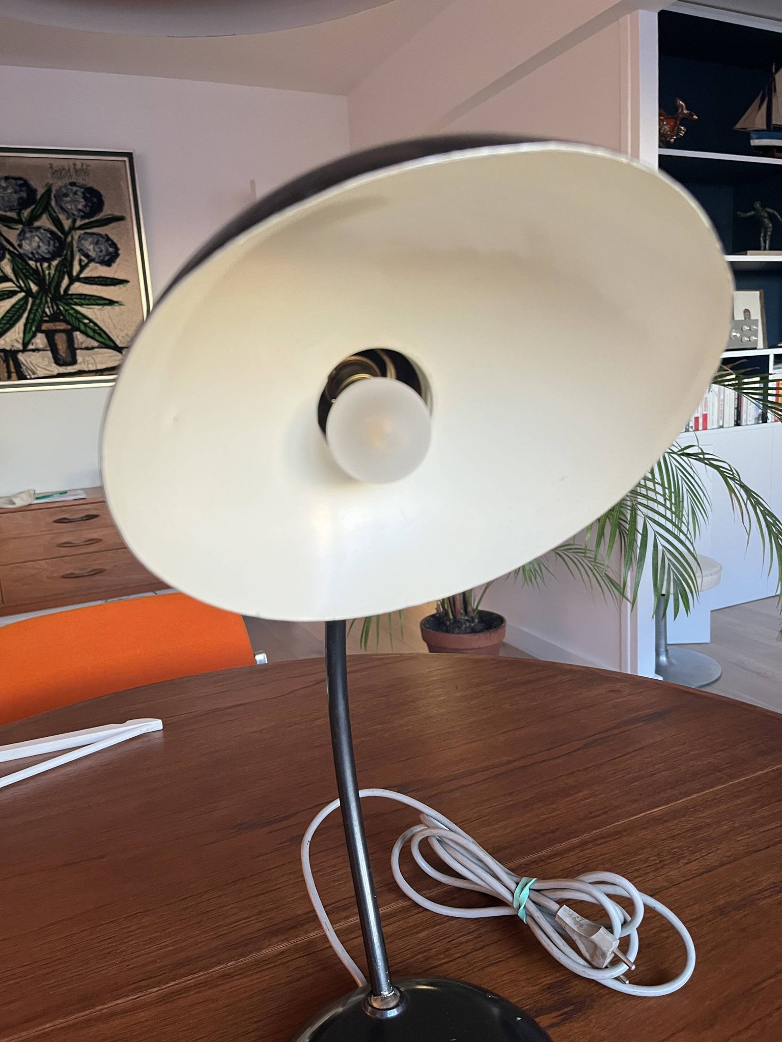 Articulated metal lamp from the 60s-70s.