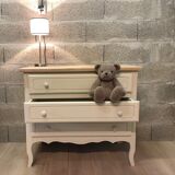 Commode bois 3 tiroirs