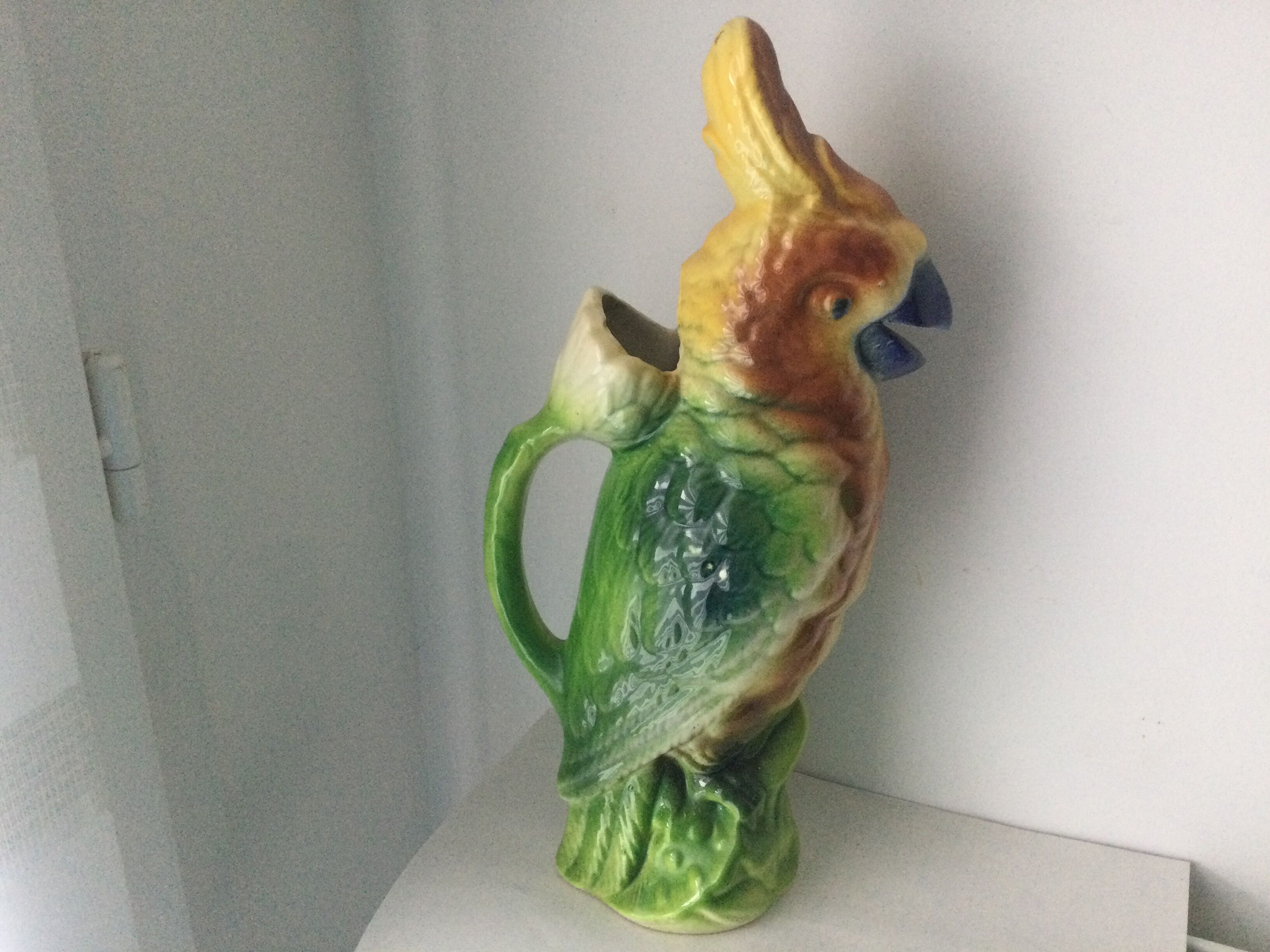 Parrot pitcher in Slip