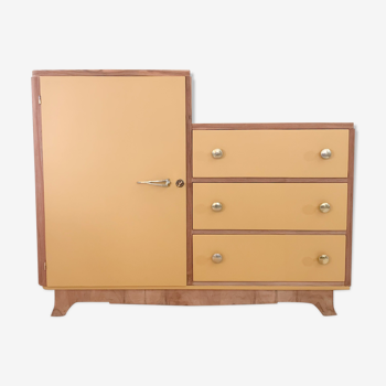 R.d. asymmetrical chest of drawers