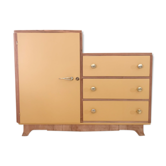R.d. asymmetrical chest of drawers