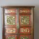 Chinese Cabinet in Red and Gold Lacquer