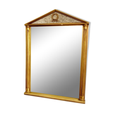 Giltwood carved neoclassical mirror, italy, 1950s.