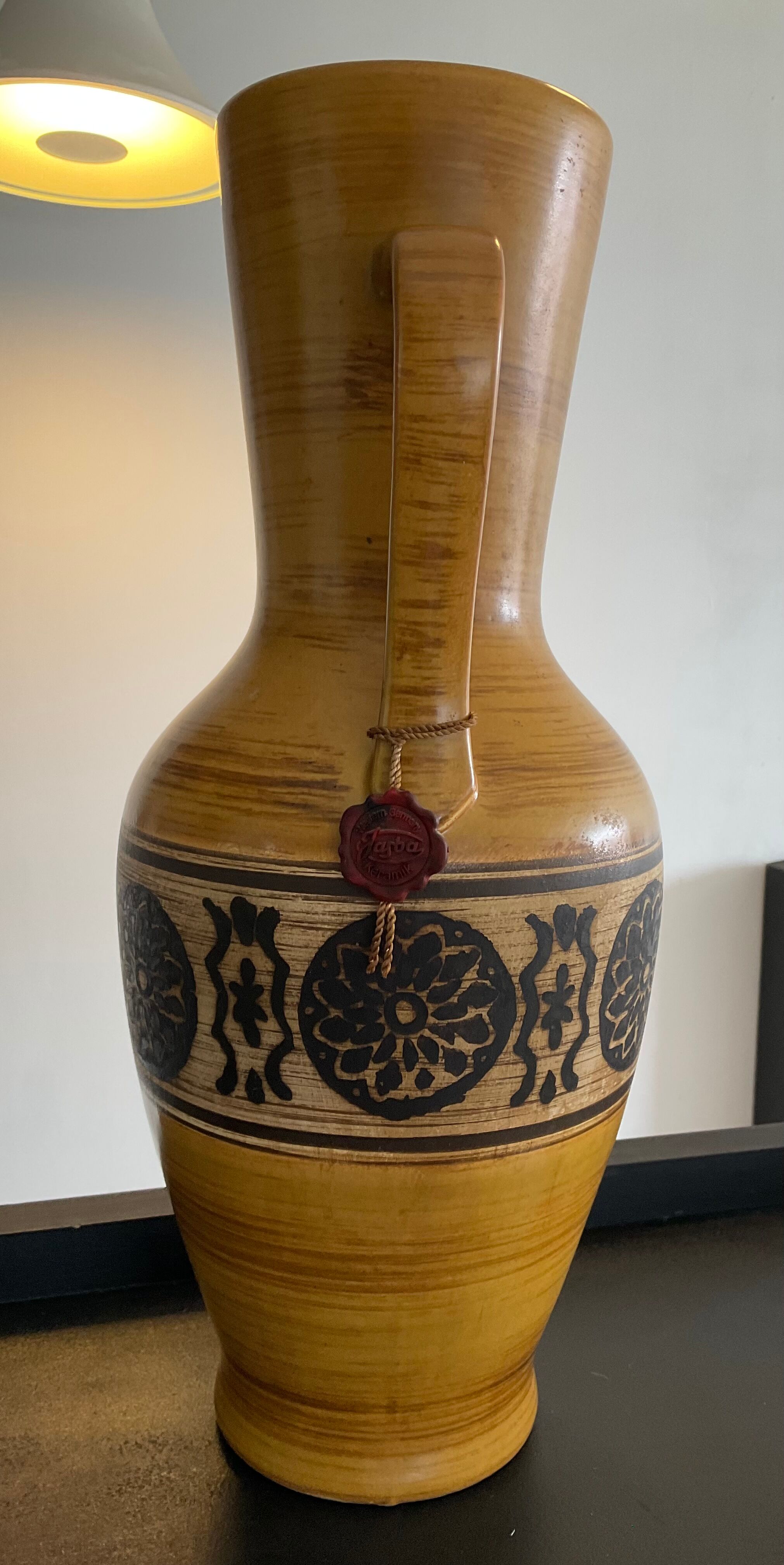 Large Vase jug Jasba ceramic West Germany 60s