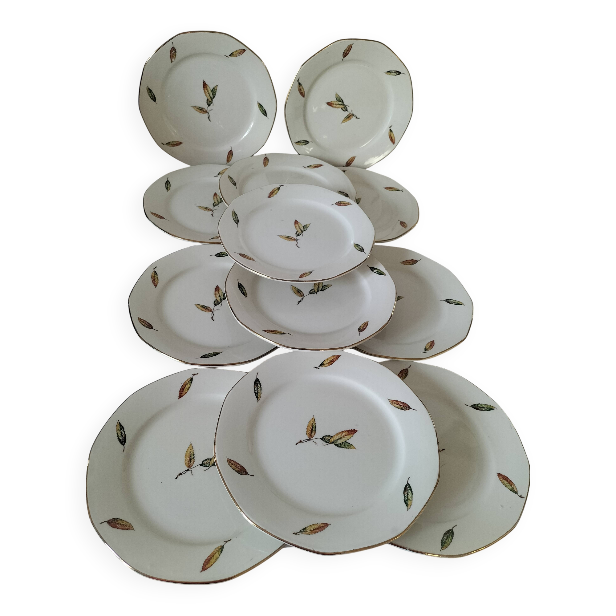 Digoin Sarreguemines Nemours Model Plates.