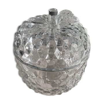 Boîte en verre en forme de pomme
