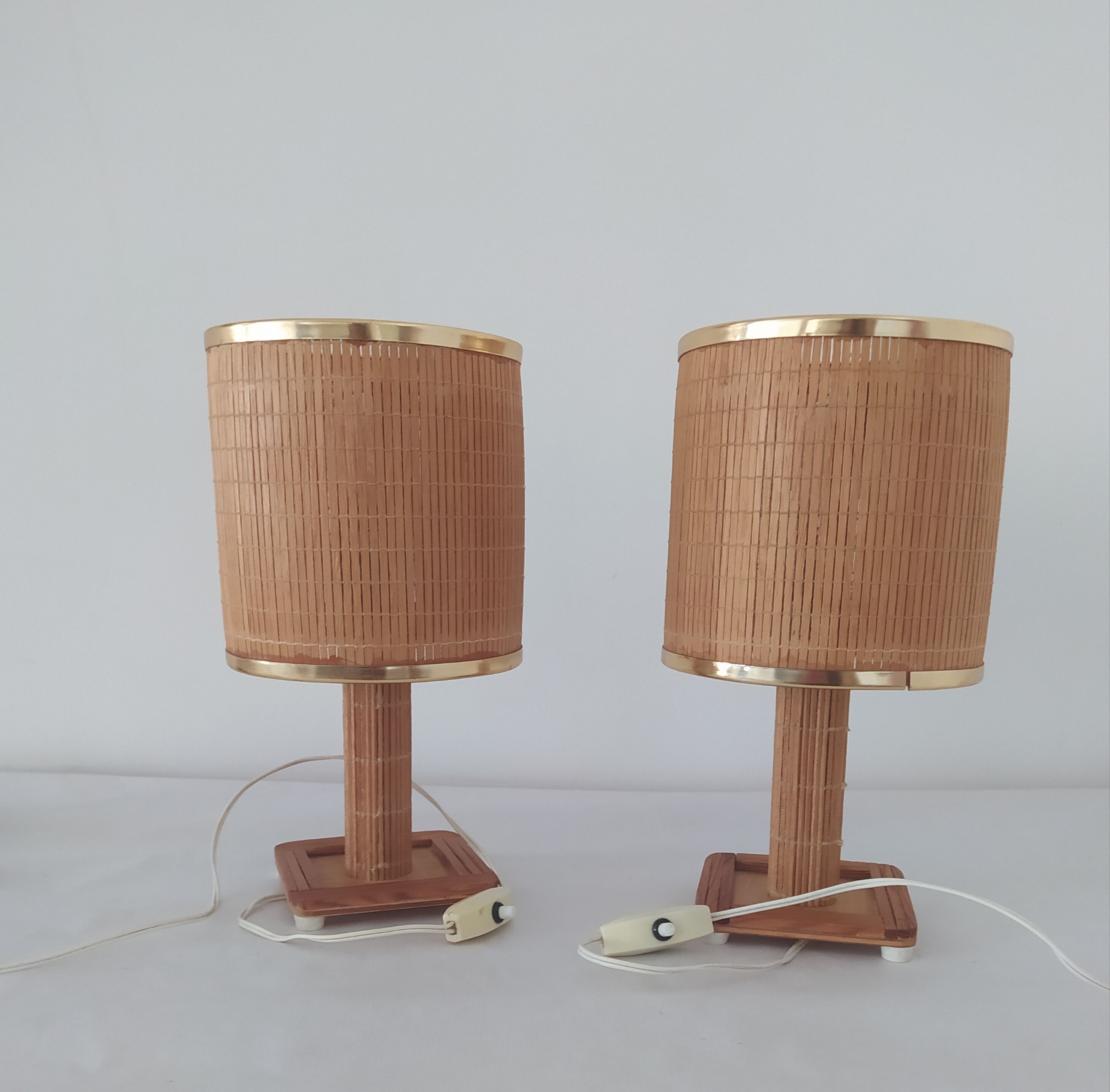 Pair of bedside lamps