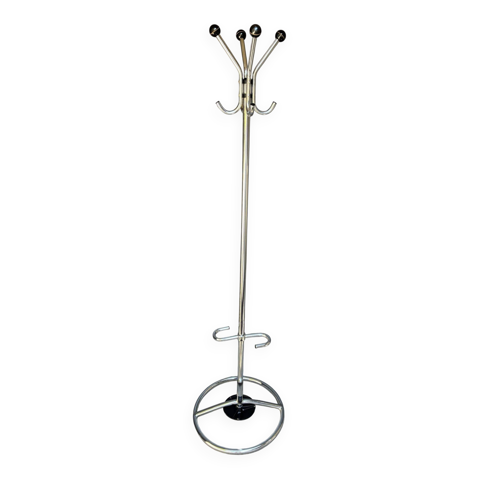Kovona chromed coat stand, Czechoslovakia, 1950s