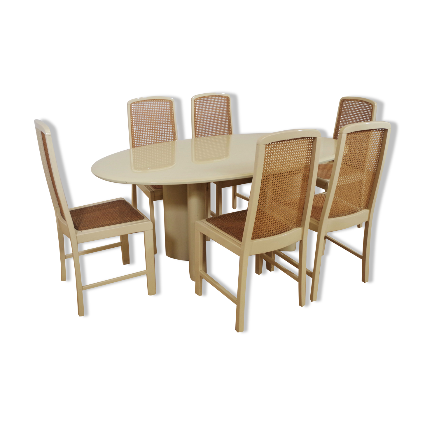 Table and 6 chairs by Mario Sabot from the 70s