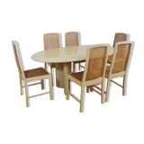 Table and 6 chairs by Mario Sabot from the 70s
