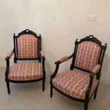 Paire de fauteuils style Napoelon III