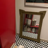 Antique golden mirror of Louis Philippe nineteenth century