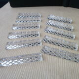 Set of 11 lead crystal knife holders
