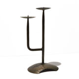 Brutalist style candlestick, czechoslovakia, 1960s