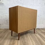 Commode scandinave 4 tiroirs vintage en teck, années 60