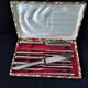 Set of 12 monobloc table knives in Comargent steel.