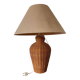 Vintage woven wicker lamp