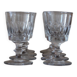 Petits verres à vin en cristal