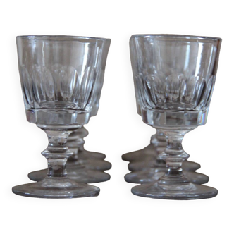 Small crystal wine glasses