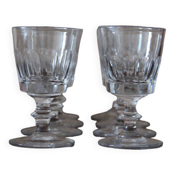 Small crystal wine glasses