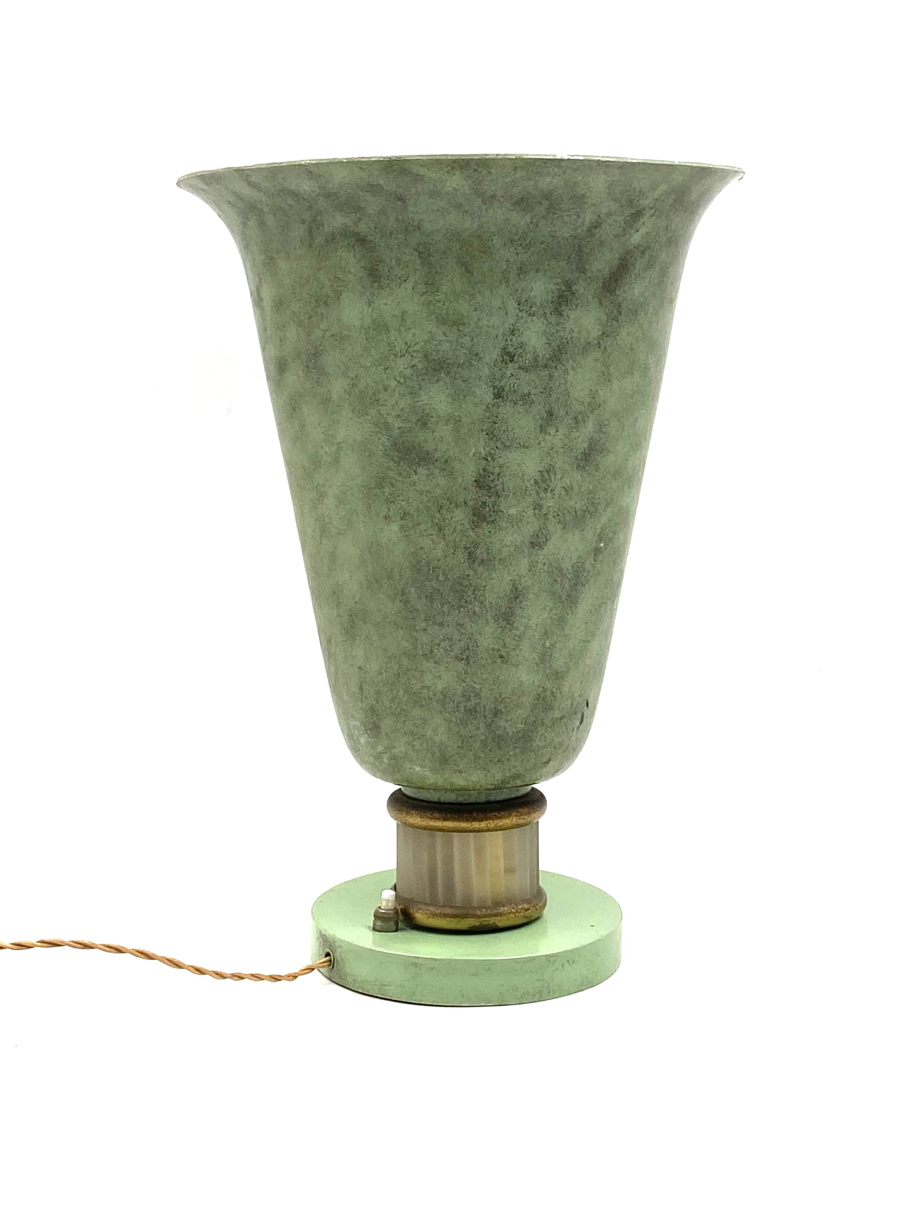 Art Deco Table Lamp attributed to Edmond Etling, France, ca. 1920s