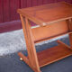 Wheeled service, wooden furniture