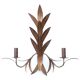 Pair of brass “leaf” wall lights, 1970s