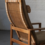 Set of 2 lounge chairs and one footrest by Borge Mogensen for Fredericia Denmark 1960’s