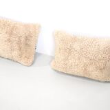 Set of vintage Moroccan wool cushions