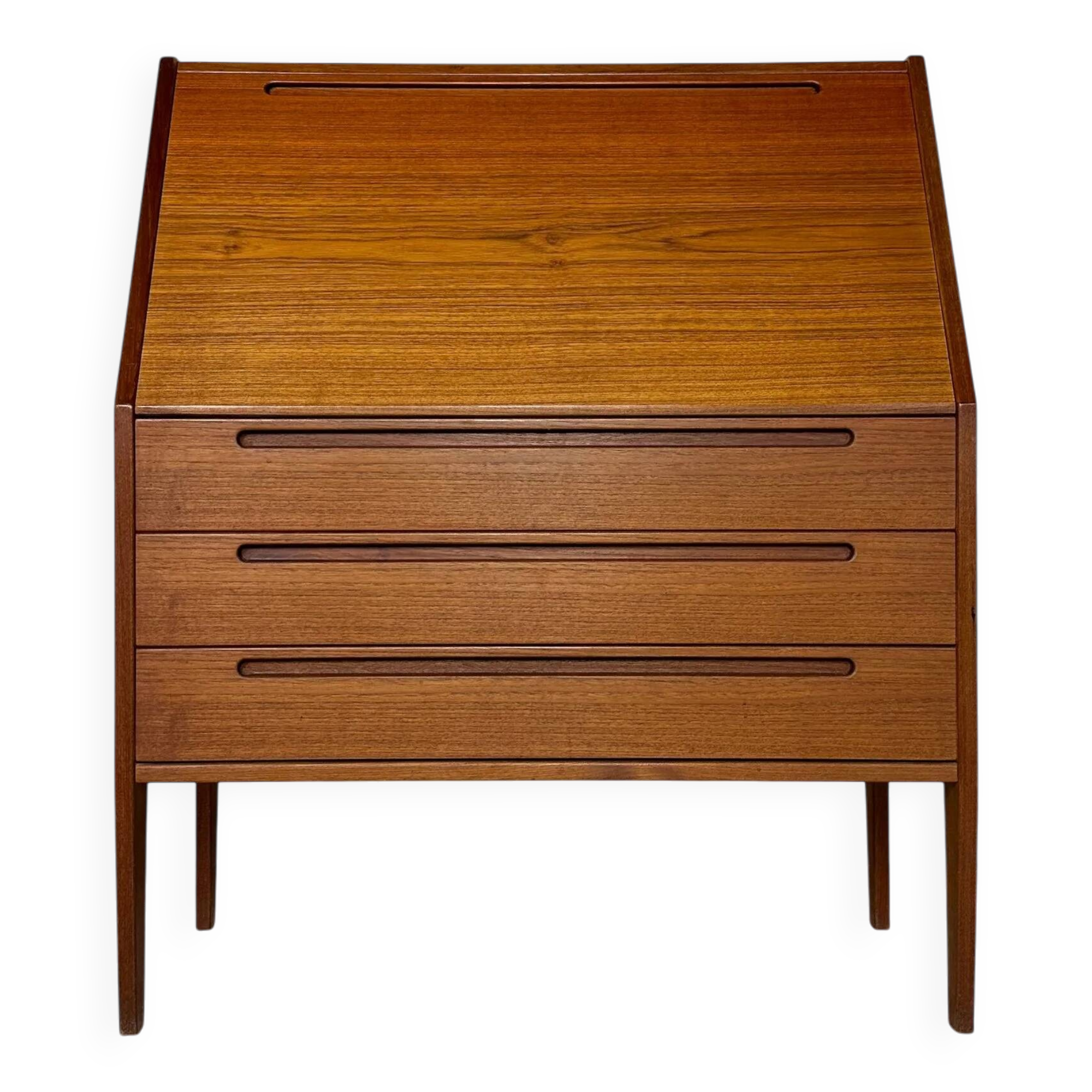 1960s Vintage Danish teak secretary by Kai Kristiansen for HNJ Møbler