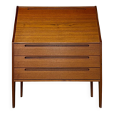 1960s Vintage Danish teak secretary by Kai Kristiansen for HNJ Møbler