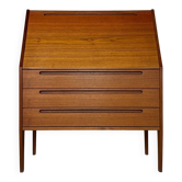 1960s Vintage Danish teak secretary by Kai Kristiansen for HNJ Møbler