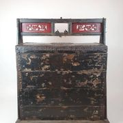 Lacquered wedding chest, China 19th century