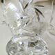 Decorative basket/fruit basket in Beyer cut crystal. Starry/leafy motifs