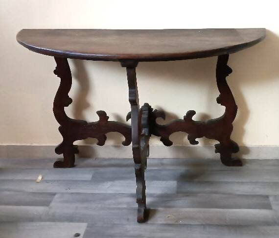Console en châtaignier, Toscane XVIIe siècle