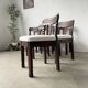 Set of 6 brutalist chairs from the 1940s
