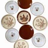 Mismatched antique plates