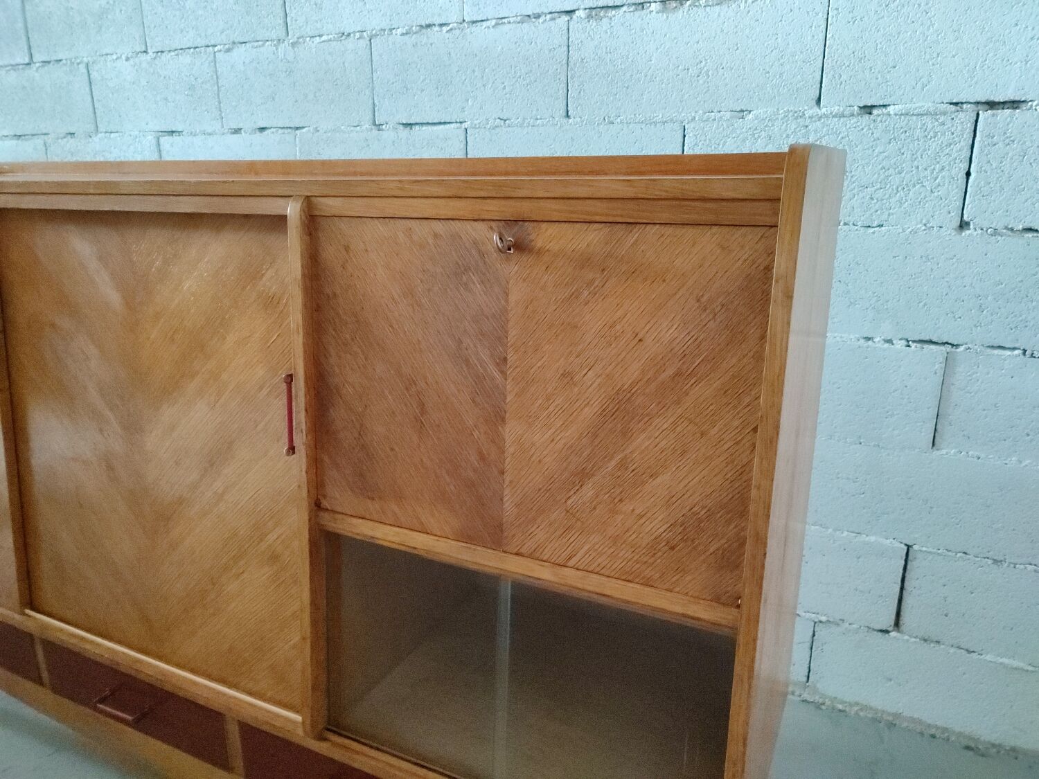 Enfilade buffet foot vintage compass