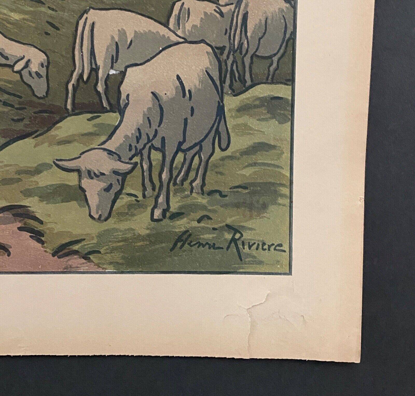 Lithograph by Henri Rivière Summer Evening - Aspects of Nature