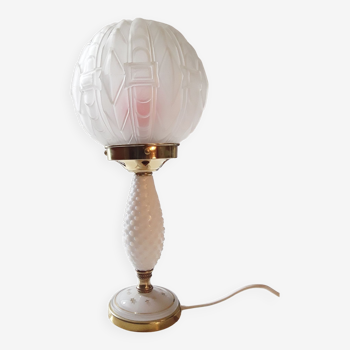 Art deco opaline lamp