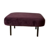 Pouf en velours violet